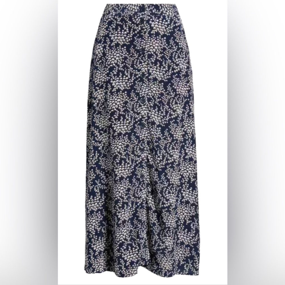 NWT & other stories print button front skirt